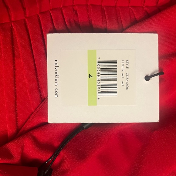 Calvin Klein Red Long Sleeve Dress - Picture 8 of 8